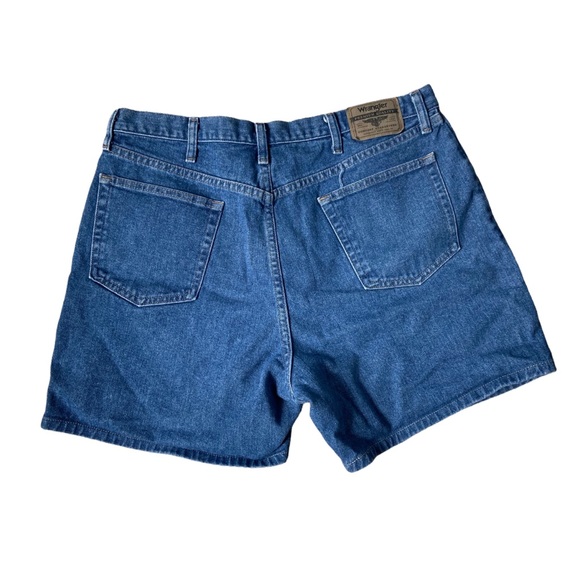 Vintage 90’s Wrangler Mom Denim Jean Shorts High-Rise Medium Wash Sz 38 Classic - Picture 7 of 7